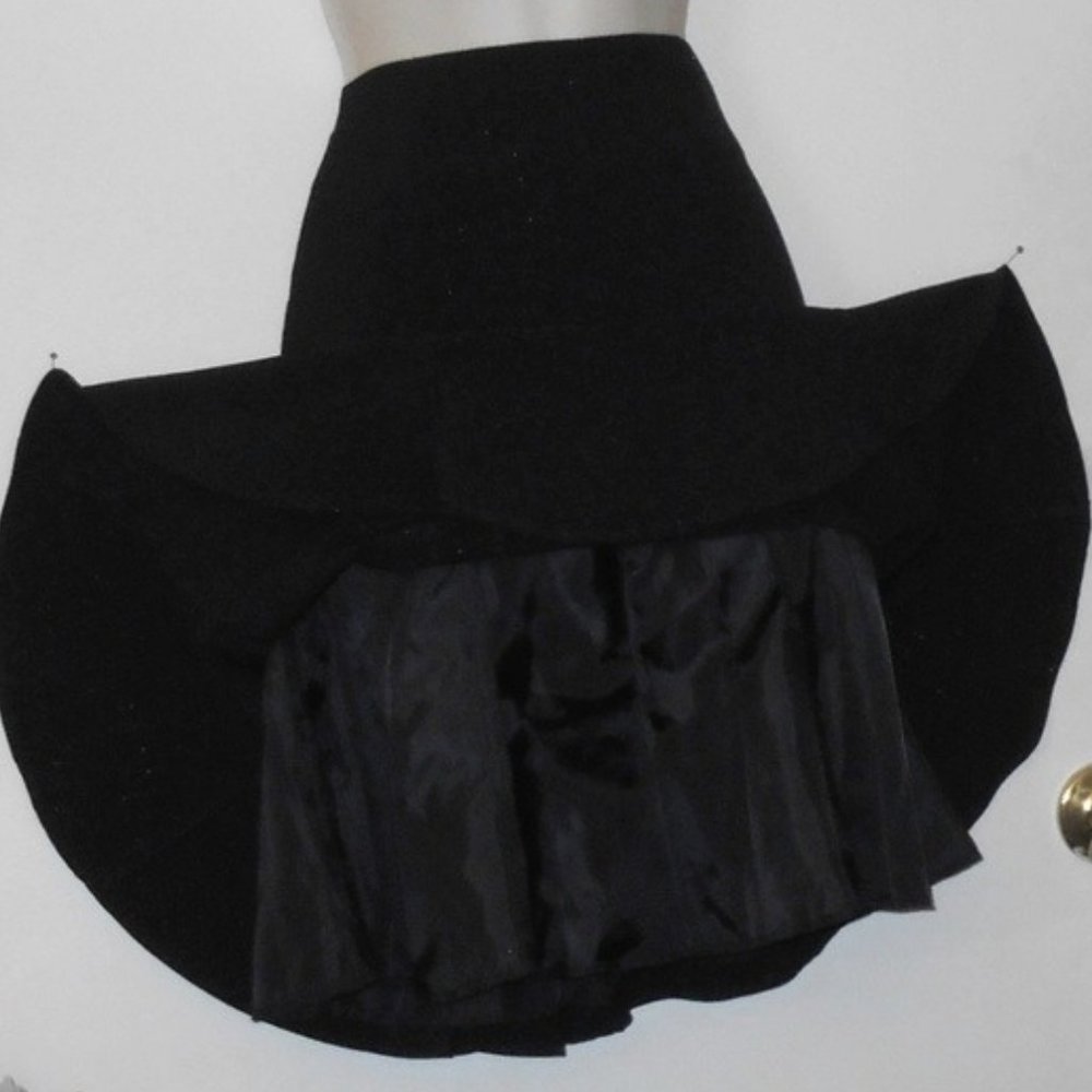 Vintage Tapered Flared Bottom Stripe Sexy Skirt